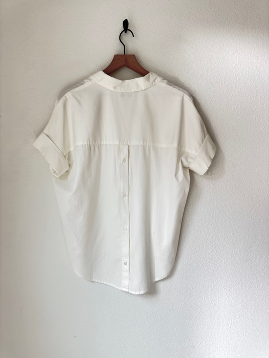 Madewell Tops - Madewell Courier Button-Back Blouse in pure white - small - like new